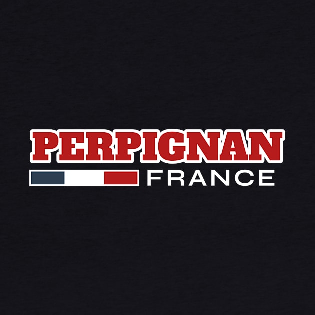 Perpignan France Retro by urban-wild-prints